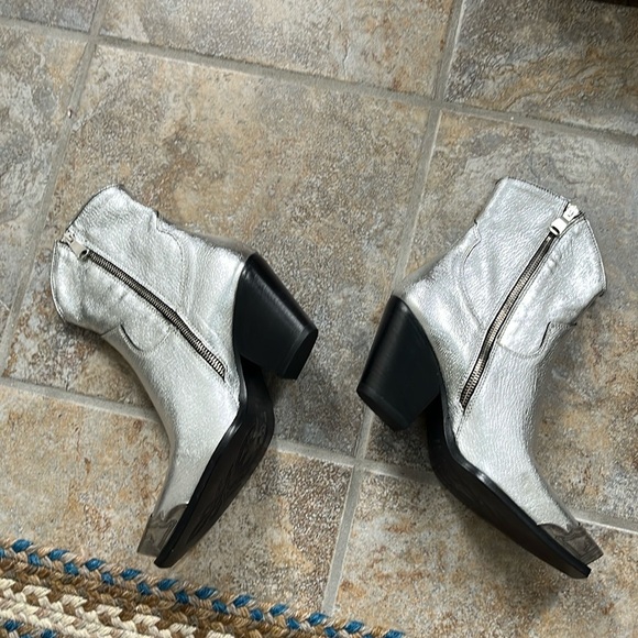 Free People Brayden Western Boot Pewter Size 8.5 NWT - Picture 9 of 16